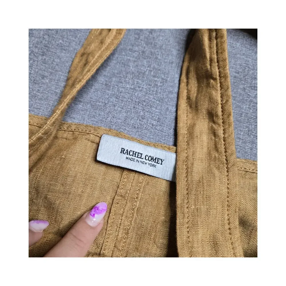 Rachel Comey Costello Linen Jumpsuit in Wheat‎ Size: S